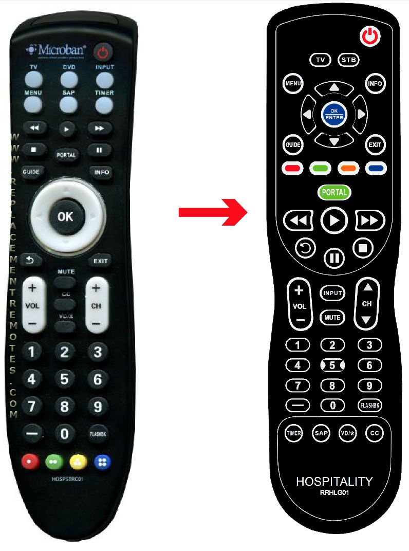 thumbnail image 2 of BR1LPH Replacement Remote Control For LG Installer & Hospitality TVs – Wireless 2 of 5