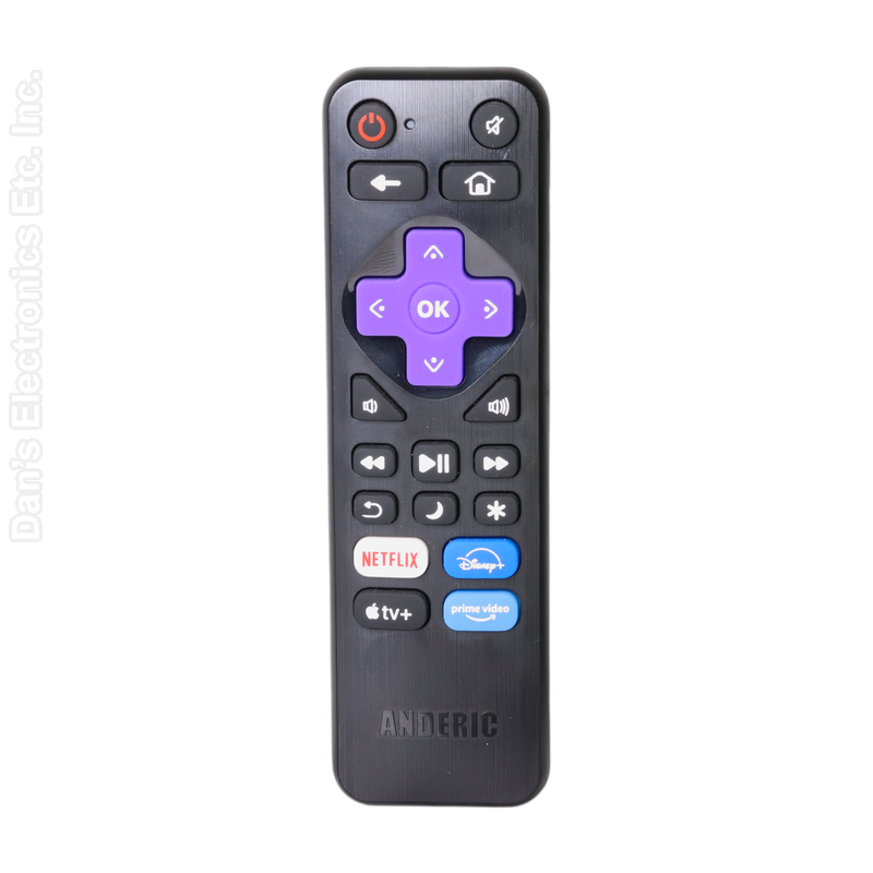Anderic RRLF26 (No Programming Needed) Replacement Remote Control for most Roku TVs such as ONN, Hisense, Philips, TCL, Hiro