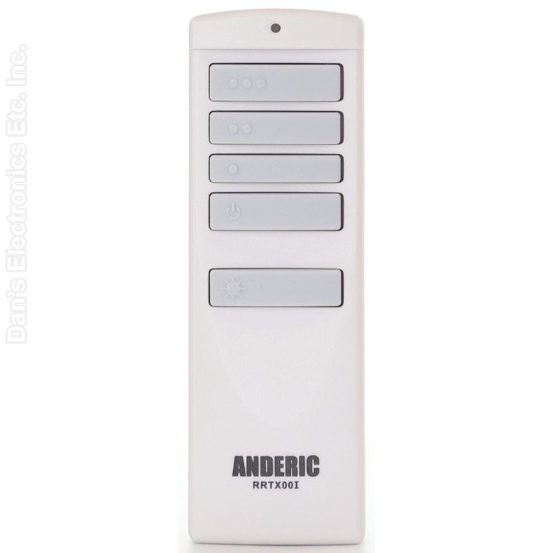 Anderic RRTX00I Replacement Ceiling Fan Remote Control for Harbor Breeze A25-TX00I / TR258A / KUJCE10512-No Wall Mount