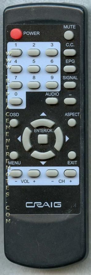craig soundbar remote