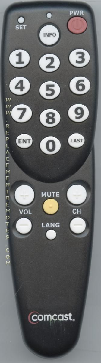 COMCAST 3167BC0R Jumbo Digital TV Tuner Converter Remote Control