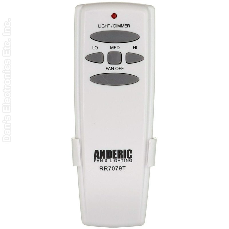 Home Decorators Collection Merwry Ceiling Fan Replacement Remote Control - 13431102701301, DL-4112T-01, 2A767-DL-4112T-01-Substitute (Anderic RR7079T)