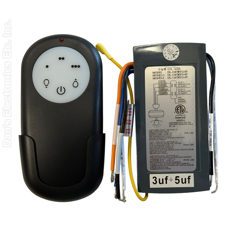 Home Decorators Collection Federigo 48 inch Ceiling Fan Replacement Remote Control and Receiver Kit - 13431103400900-Original