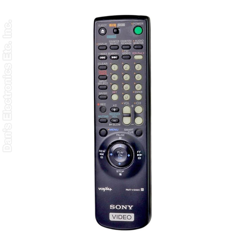 Sony RMT-V232C VCR Remote Control - 147555441 - RMTV232C