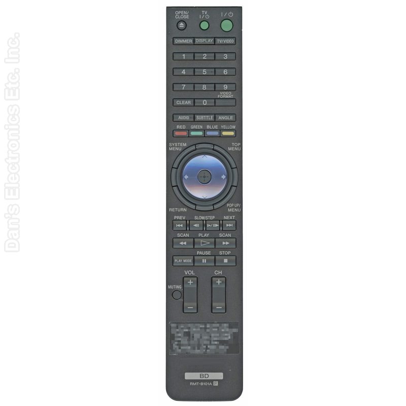 Sony RMT-B101A Blu-Ray Disc DVD Remote Control - 1-479-848-31-New
