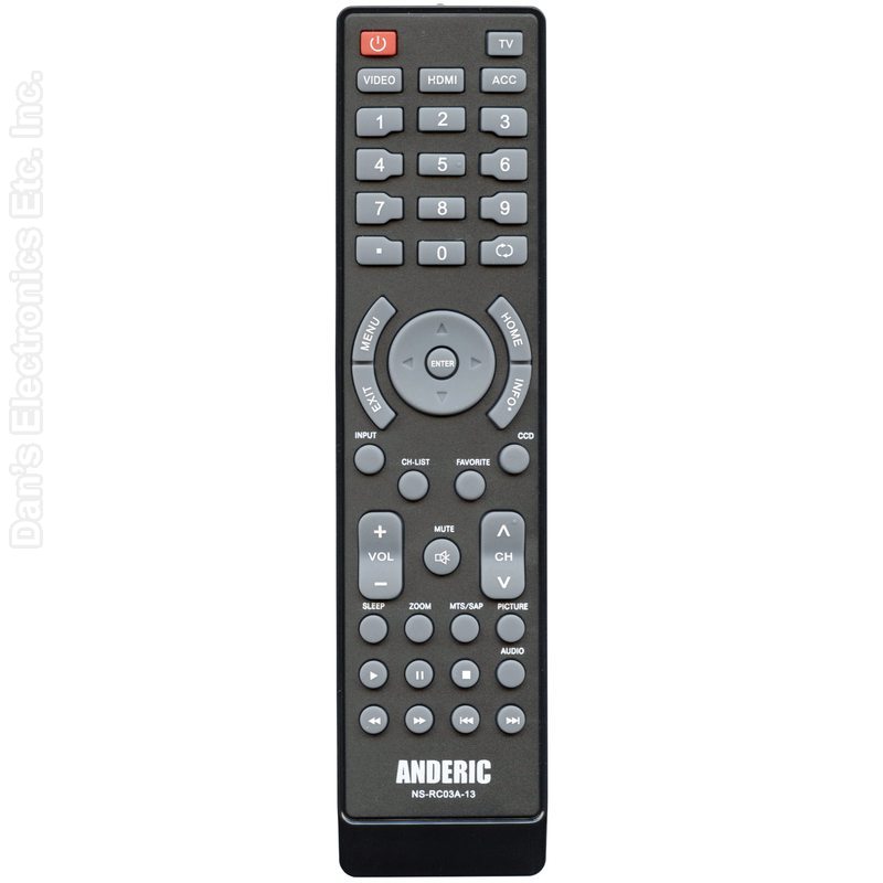 Insignia NSRC4NA14 TV Remote Control - NS-RC4NA-14Substitute (NSRC03A13)