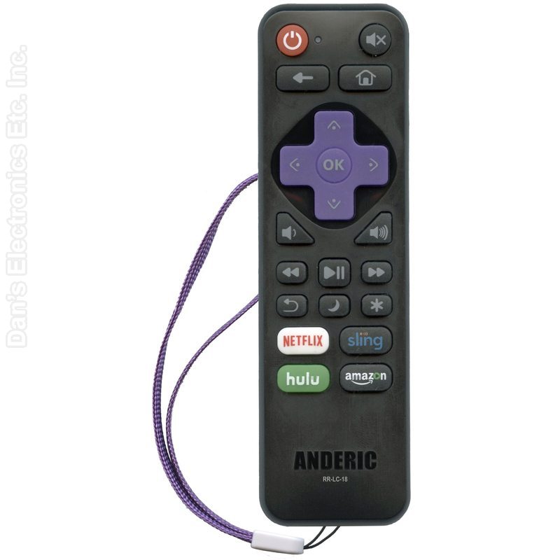 Hisense EN3A32 Roku TV Remote Control | IR | Netflix | Amazon | rdio | Vudu - 170875-Substitute (RRLC18)