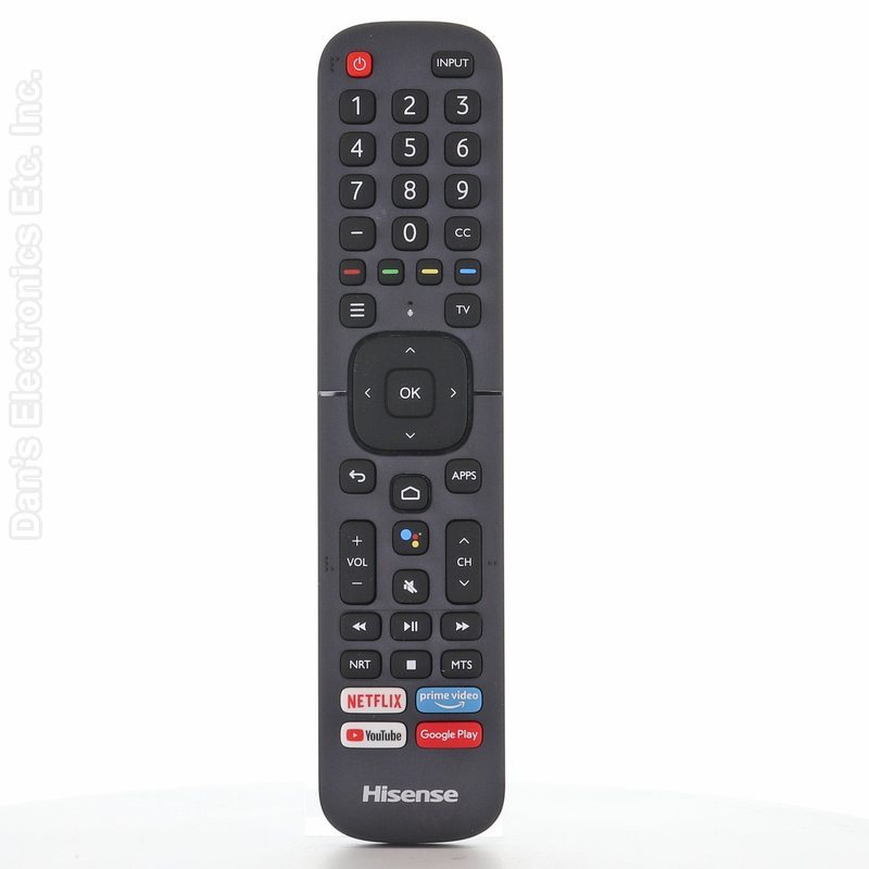 Hisense ERF2K60H / ERF2A60 TV Remote Control | AndroidTV | Voice | 2020 | Netflix | Prime Video | Youtube | Google Play - 266510-Refurbished