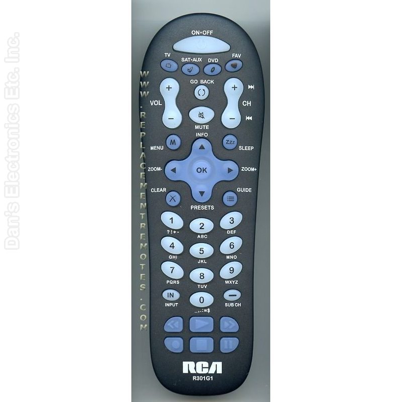 RCA R301G1 3-Device Universal Remote Control-Original