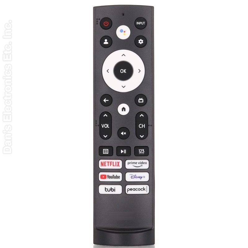Hisense ERF3J80H GOOGLE Android TV Remote Control with Voice TV - 299102-Substitute (ERF3M90H)