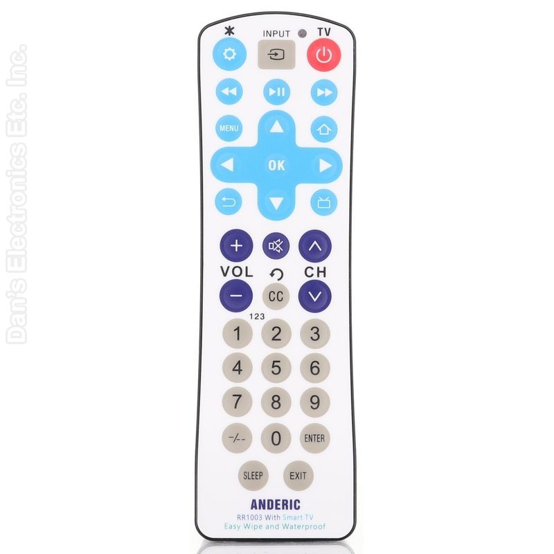 RCA 38W766 Antimicrobial 1-Device Universal Remote Control-Substitute (RR1003)