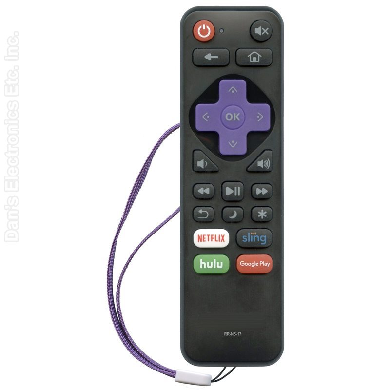 Insignia NS-RCRUS-18 2017 Roku TV Remote Control - 398GR10BEBYN004-Substitute