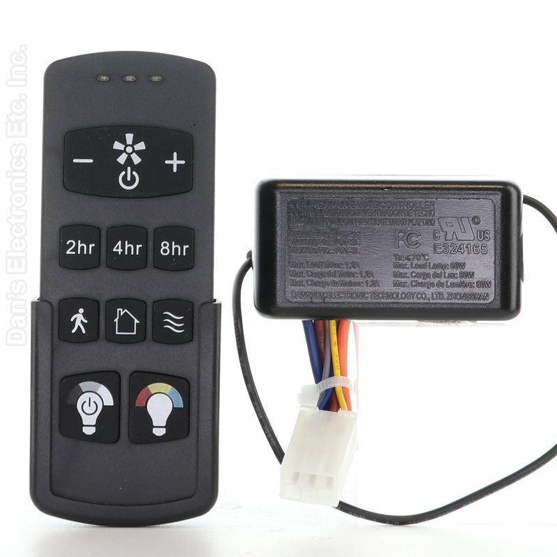 Harbor Breeze Remote Control and Receiver Kit for Boltz III, Mac III, Reverdy, and Crestwell Ceiling Fans - 4L000016450-Original Kit (4L000016450)