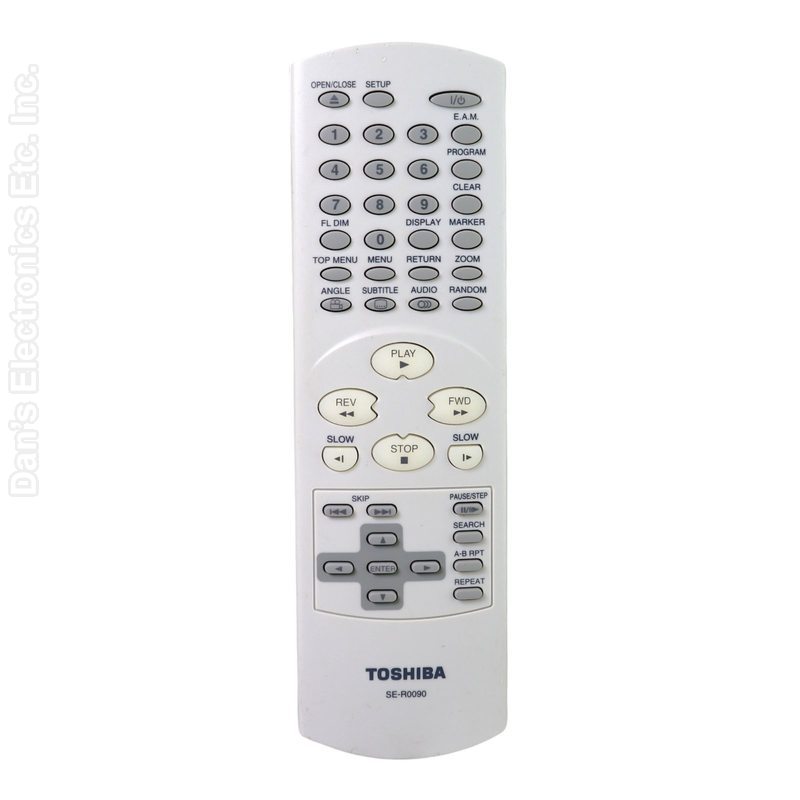 Toshiba SER0090 DVD Remote Control