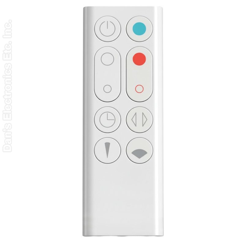 Dyson AM09 White Hot+Cool Jet Focus Fan Heater Remote Control | Magnet – 966538-01