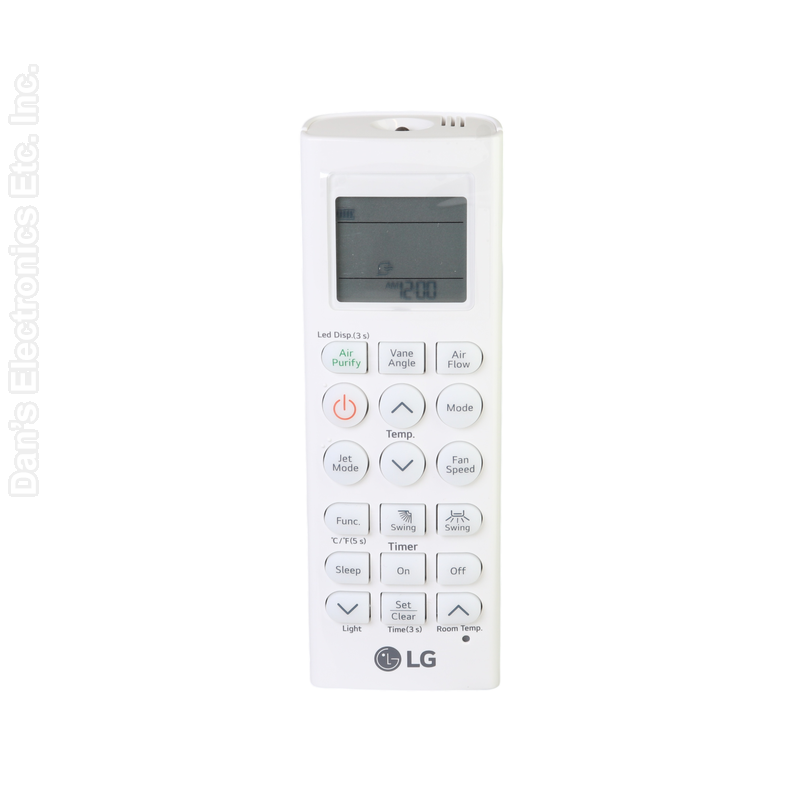 LG AKB73455712 Ceiling Cassette Single Zone Multi Air Conditioner Remote Control with Wall Mount - AKB73455712