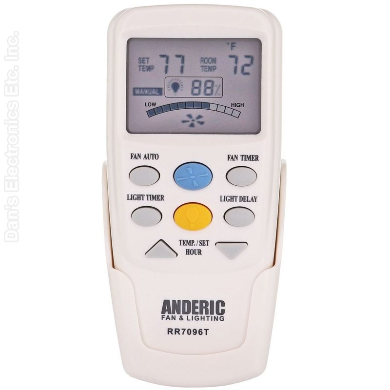 Hampton Bay CHQ7096T Thermostatic with Fan Timer Ceiling Fan Remote ControlSubstitute (RR7096T)