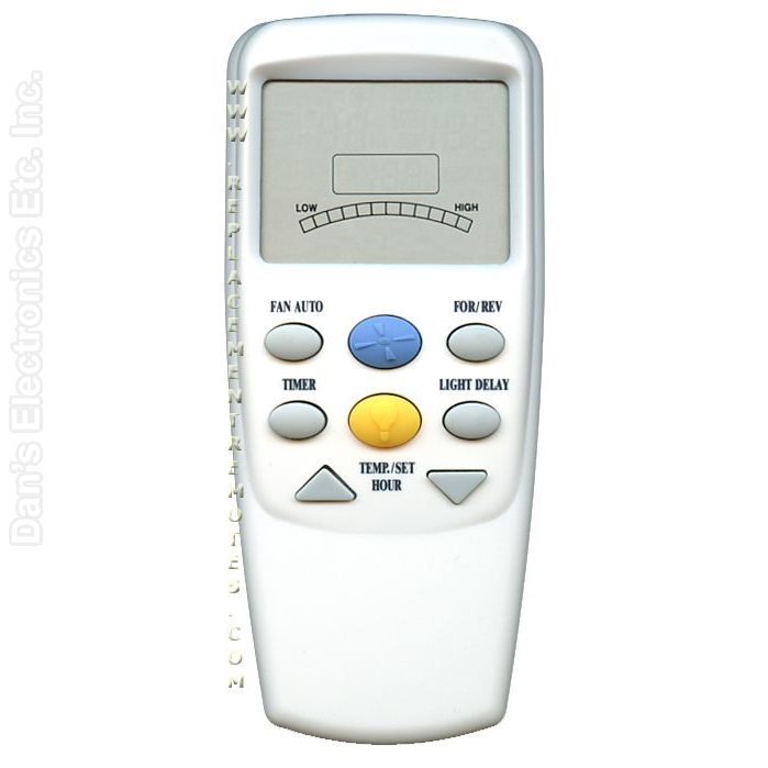 Hampton Bay CHQ7096T Thermostatic with Reverse Ceiling Fan Remote Control | CHQ8BT7096T-Original (Discontinued)