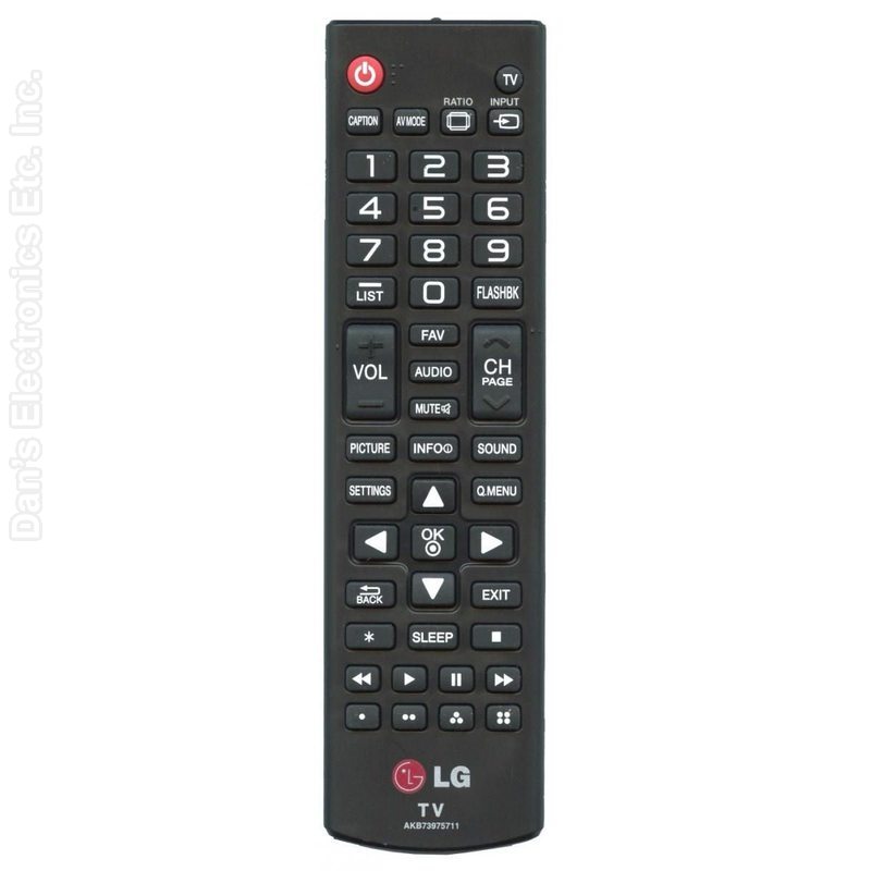 LG AKB73975711 TV Remote Control - AGF76631012, COV32807701-Refurbished