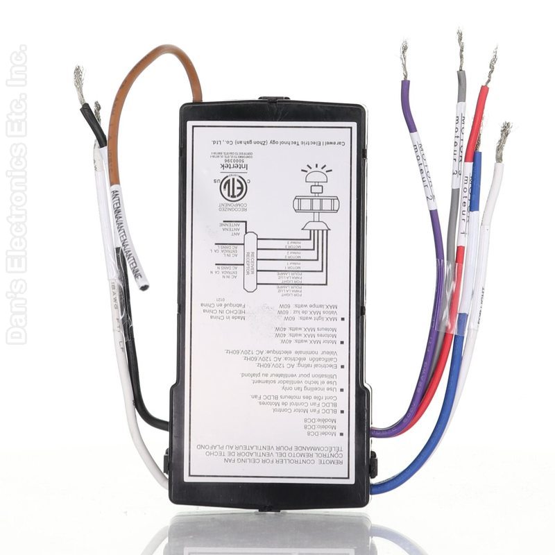 Casa Vieja DC8-56LP32-L-D DC Ceiling Fan Receiver - DC856LP32LDSubstitute (Receiver Only)