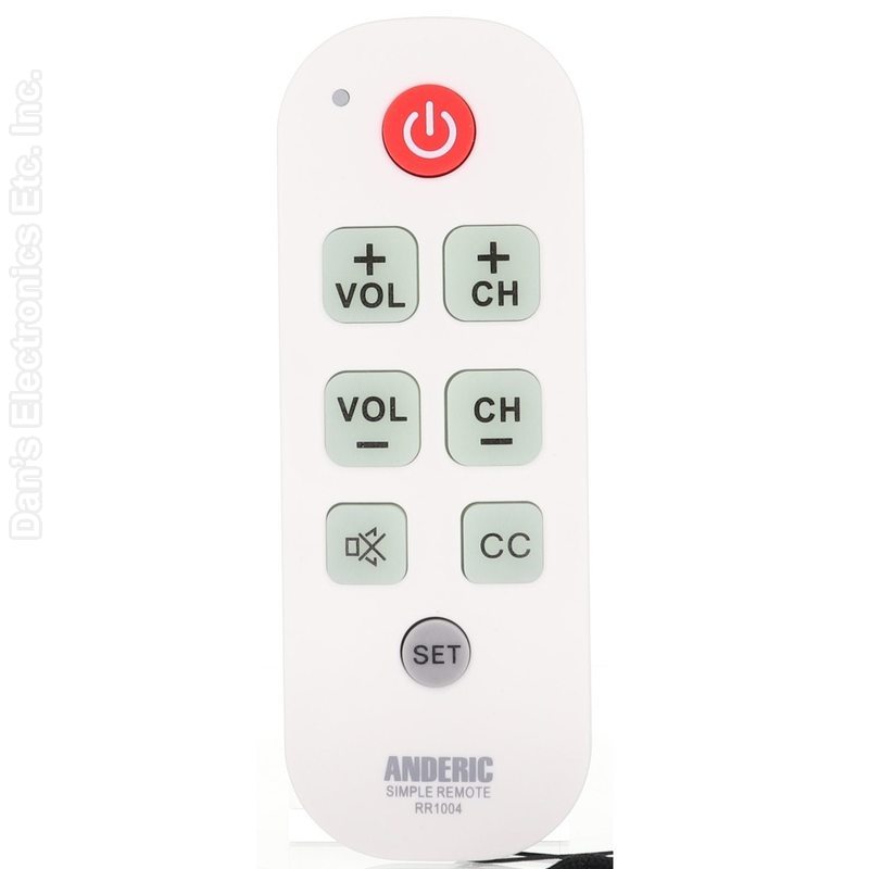 RCA DT04 TV 1-Device Universal Remote Control-Substitute (RR1004)
