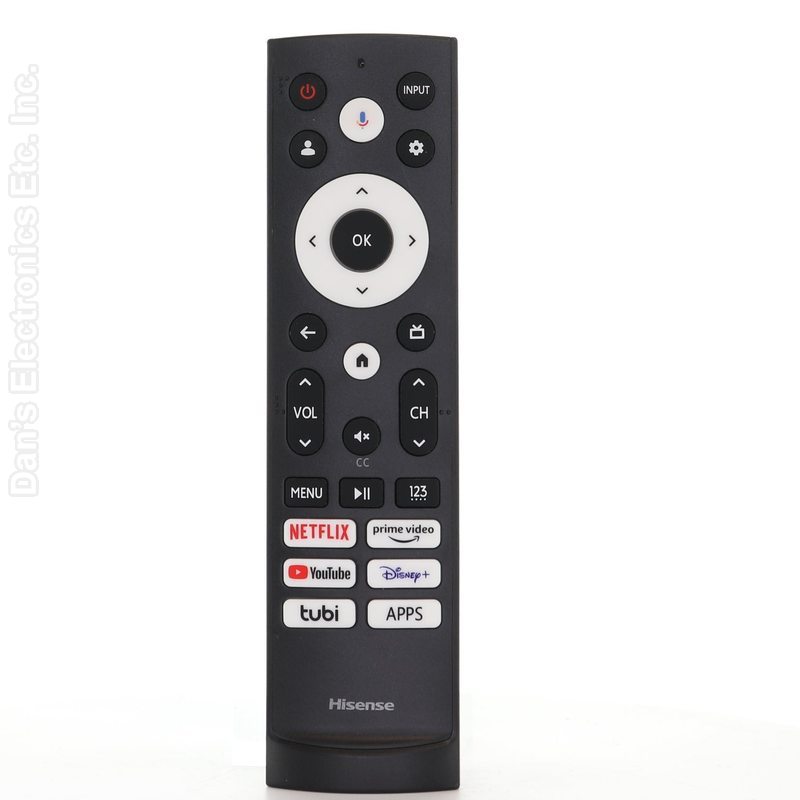 Hisense ERF3AF90H TV Remote Control with Voice | Netflix, Prime Video, Youtube, Disney +, tubi, APPS