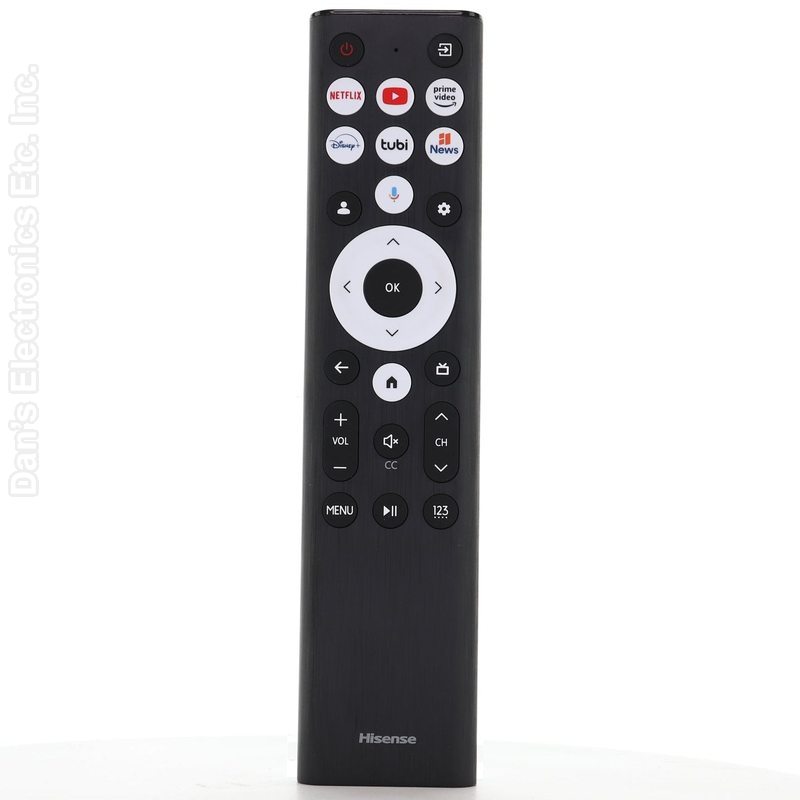Hisense ERF6B80HL Google Voice TV Remote Control | Voice | Google Android | A7 Series | U8 Series - ERF6B80HL