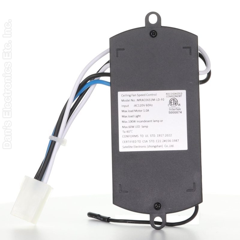 Harbor Breeze ITL-F12015A (PLUG) Ceiling Fan Receiver for Mazon 44 Inch Ceiling Fans | 16709R-Substitute