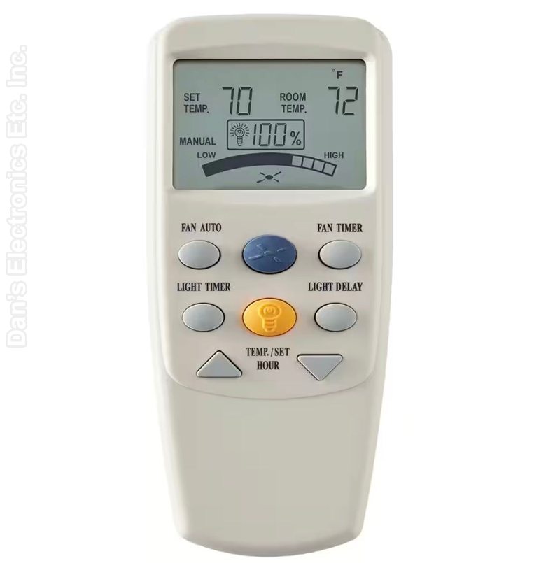 Hampton Bay KUJCE10305 Thermostatic Ceiling Fan Remote Control | 303.875 MHz - TR201A-Original (Discontinued)