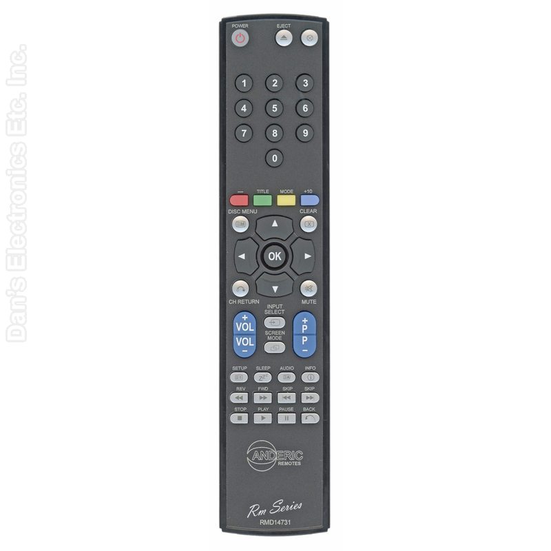 Funai NF013UD TV/DVD Remote Control-Substitute (RMD14731)