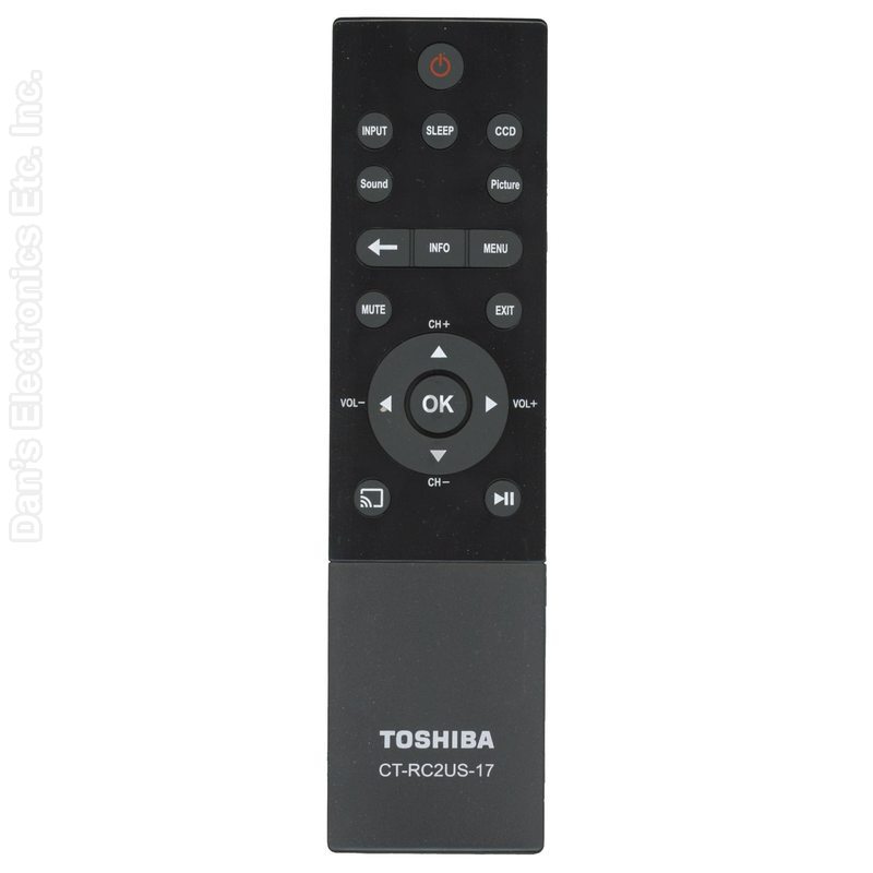 Toshiba CT-RC2US-17 SMARTCAST TV Remote Control - PK11V02290IRefurbished