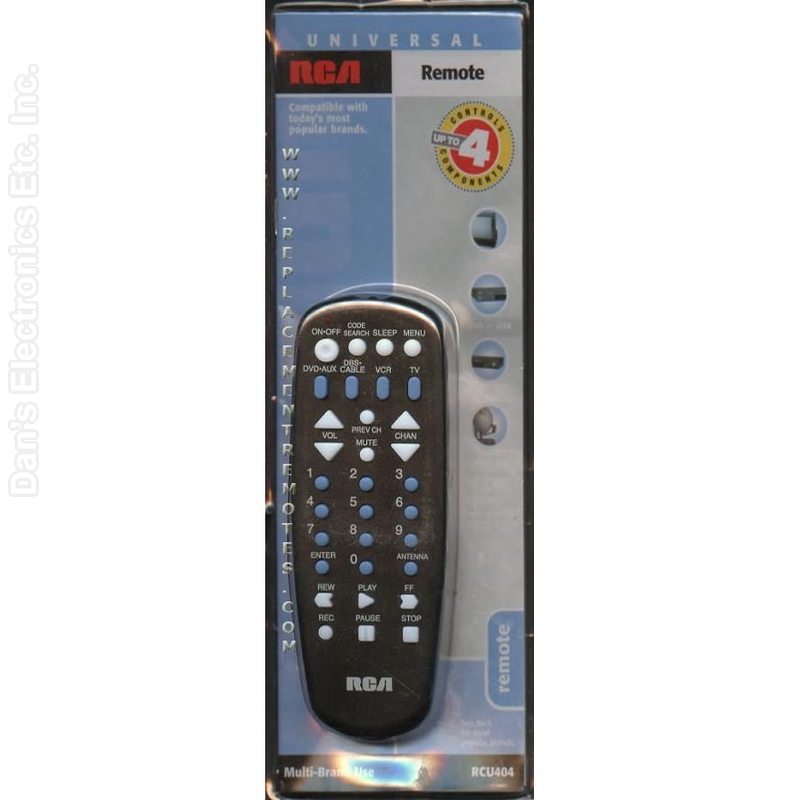 RCA RCU404 4-Device Universal Remote Control-Original