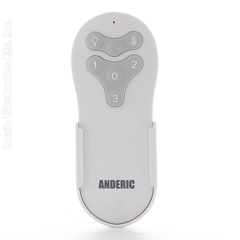 Anderic RRTRA024L1M Replacement Remote Control for Harbor Breeze Reidsport 44-In & 52-In Ceiling Fans | 2AQZU-18038 | 304.25 MHz