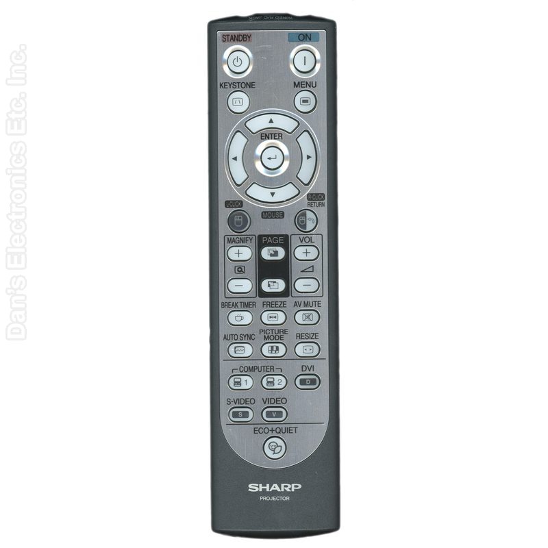 Sharp RRMCGA623WJSA Projector Remote Control