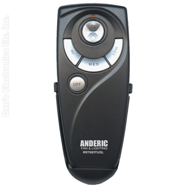 Hampton Bay UC7083T Ceiling Fan Remote Control with Up/Down Light Buttons (FCC ID: CHQ7083T) - UC7083TUDL-Substitute (RR7083TUDL)