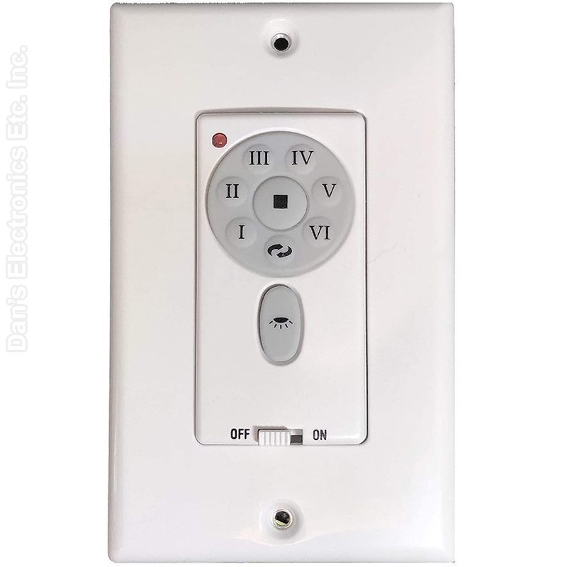 Fanimation UC9787T WIRED Ceiling Fan Remote Control | CH9787TB CHQ9053T-Original (Wired Wall Remote)
