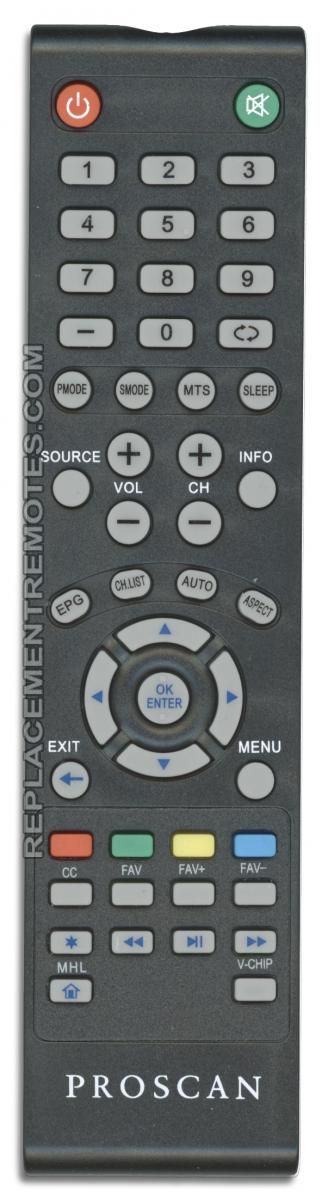 Proscan PL25MHL TV TV Remote Control
