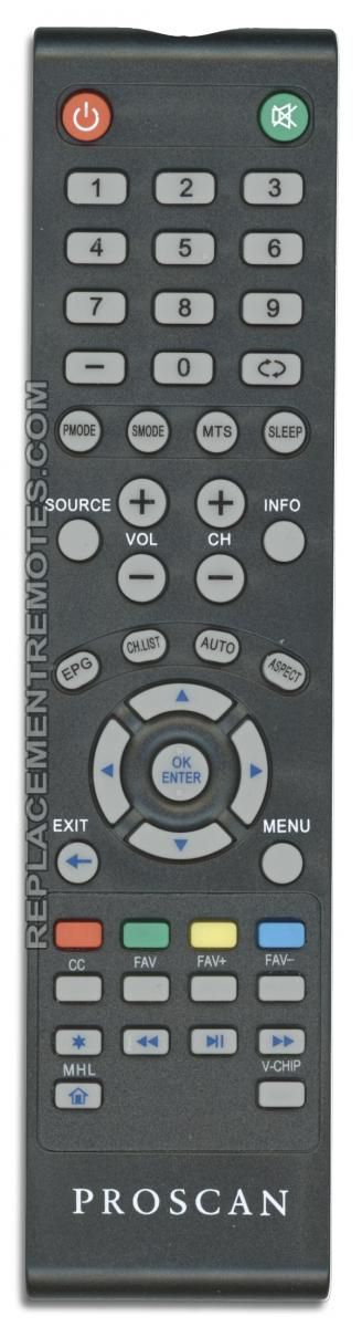 Proscan PL25MHL TV Remote Control