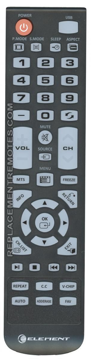 Element 3533 TV TV Remote Control