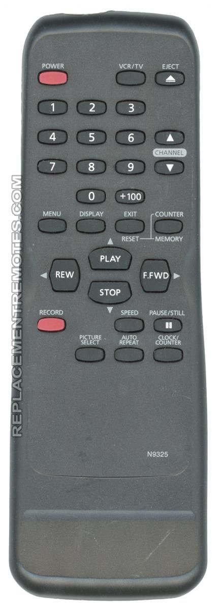 FUNAI N9325UD VCR Remote Control