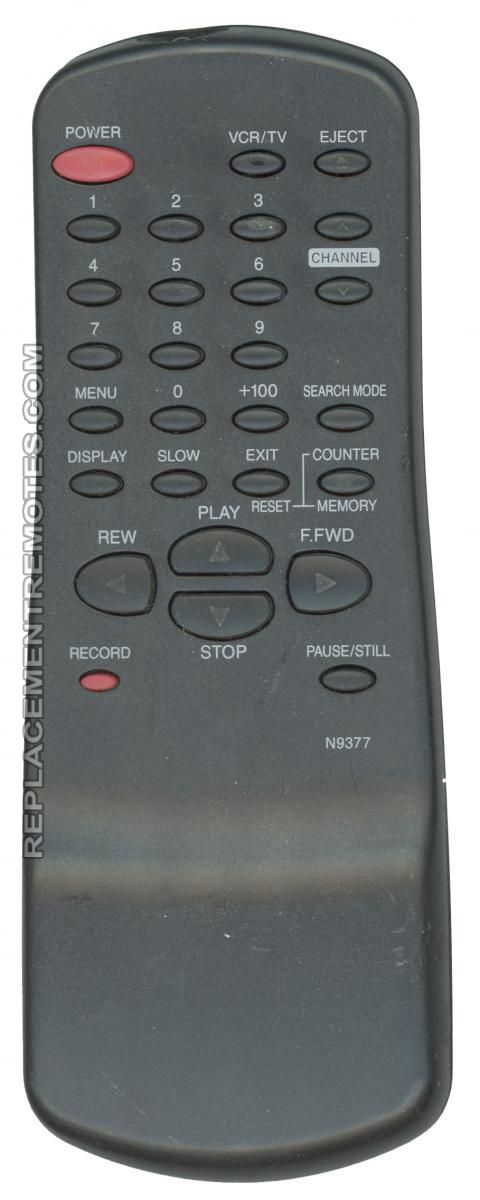 FUNAI N9377UD VCR Remote Control