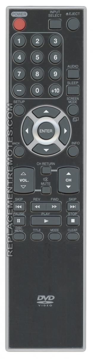 FUNAI NF033UD SYLVANIA TV/DVD Remote Control