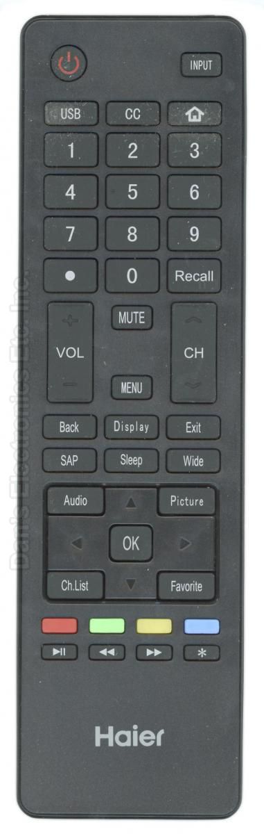 Haier HTRA18M TV TV Remote Control