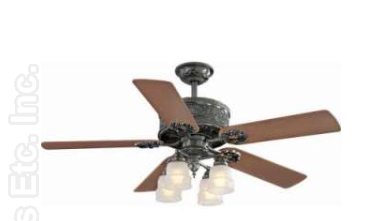Hampton Bay Hyde Park II 52 in Pewter Ceiling Fan