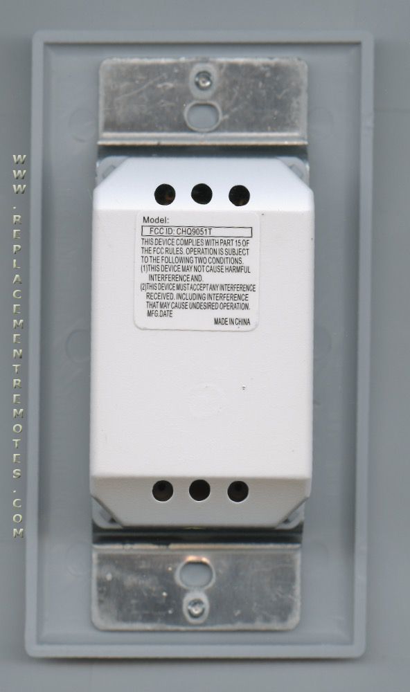 UC9051T/CHQ9051T WIRED Wall Switch Remote Control for Hampton Bay® Cei