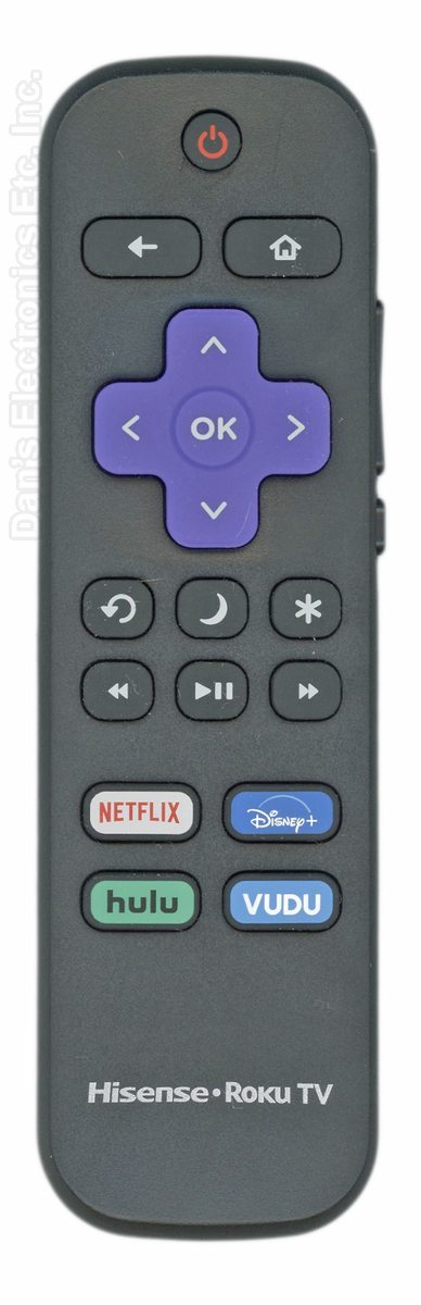 HISENSE RCALIR Roku with Netflix/Disney/Hulu/VUDU TV Remote Control