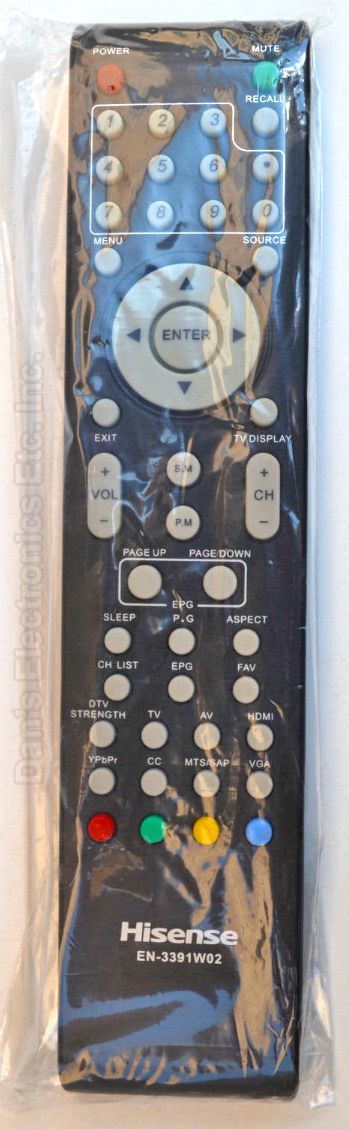 Buy HISENSE EN-3391W03 EN-3391W03 -EN3391W03 TV Remote Control