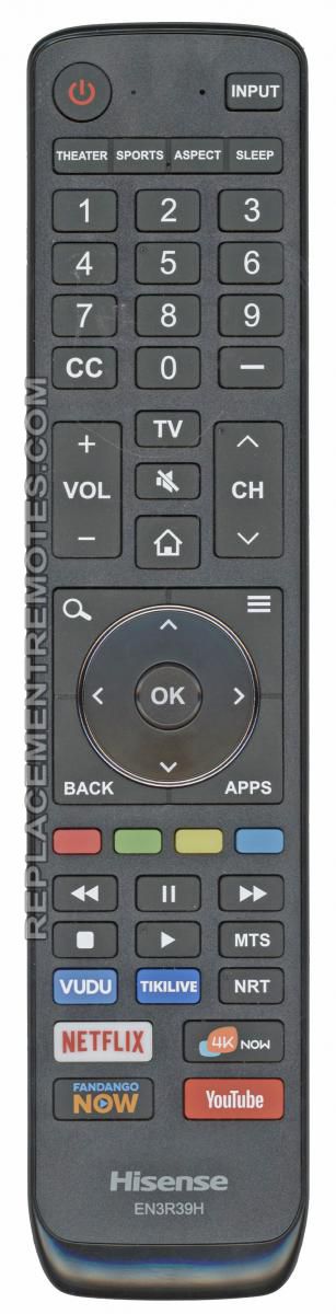 HISENSE EN3R39H 2018 SMART TV Remote Control