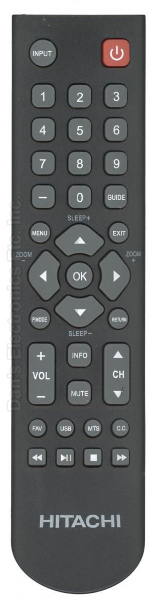 HITACHI X490002 TV Remote Control