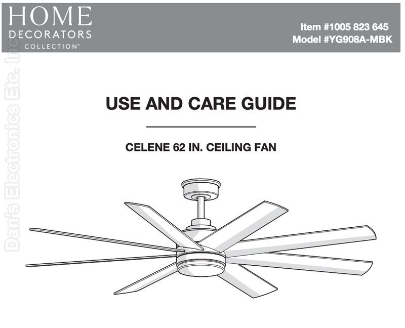 Home Decorators Collection Celene 62 IN YG908AMBK Ceiling Fan Ceiling Fan